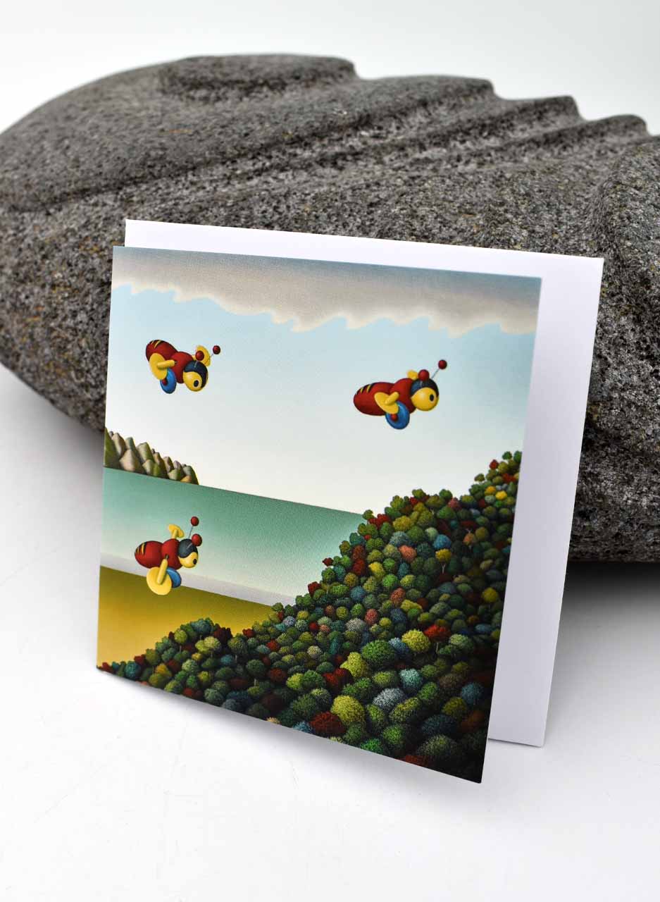 Busy Bees (Mini Note Card) - Hamish Allan