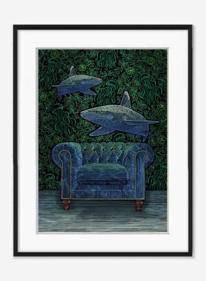 Dark and Sharky (Limited Edition Print) - Angela Croft