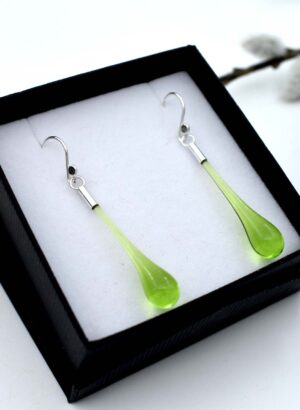 Lime Droplet Earrings - Isla Osborne