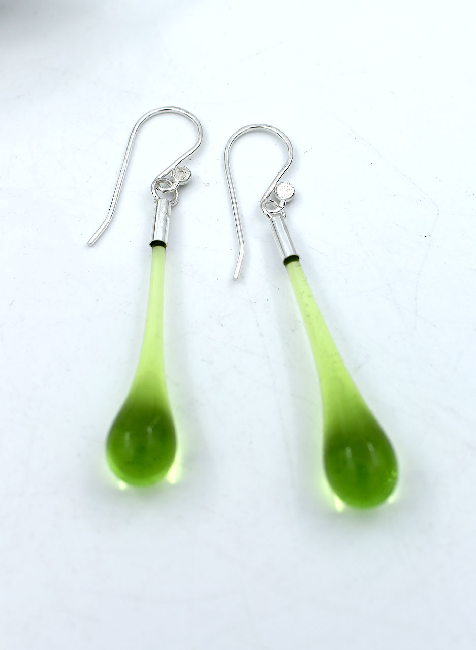 Lime Droplet Earrings - Isla Osborne - Image 3