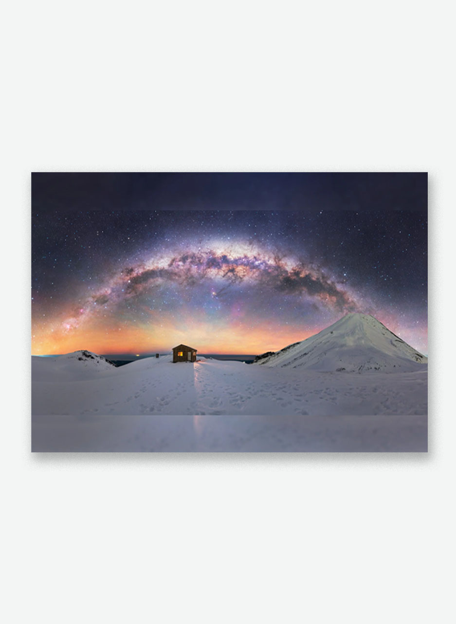 Milky Way over Syme Hut and Mt Taranaki - Brendan Larsen Photography - Image 2