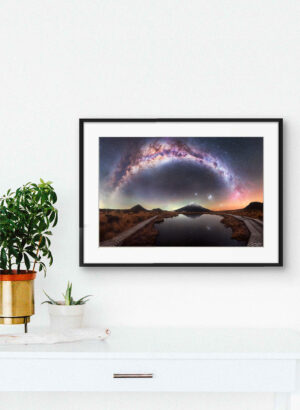 Milky Way Arch over Pouakai Tarns - Brendan Larsen Photography