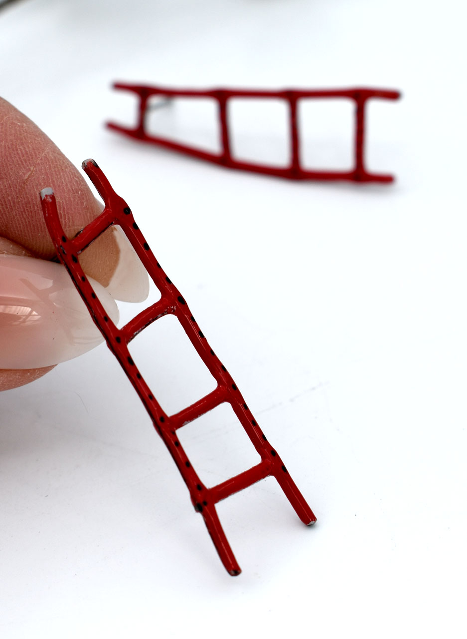 Red Ladder Earrings - Jane Frances Reill - Image 3