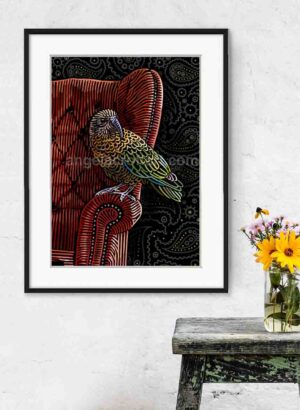 Sneaky McCheeky (Limited Edition Print) - Angela Croft