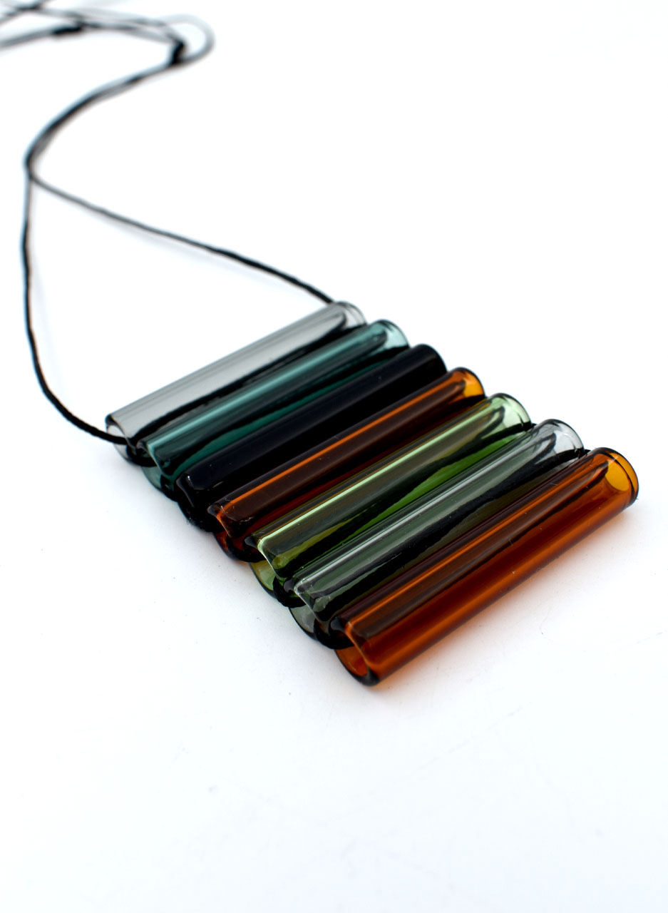 Stacked Glass Pendant Necklance - Isla Osborne - Image 2