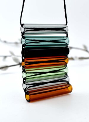 Stacked Glass Pendant Necklance - Isla Osborne
