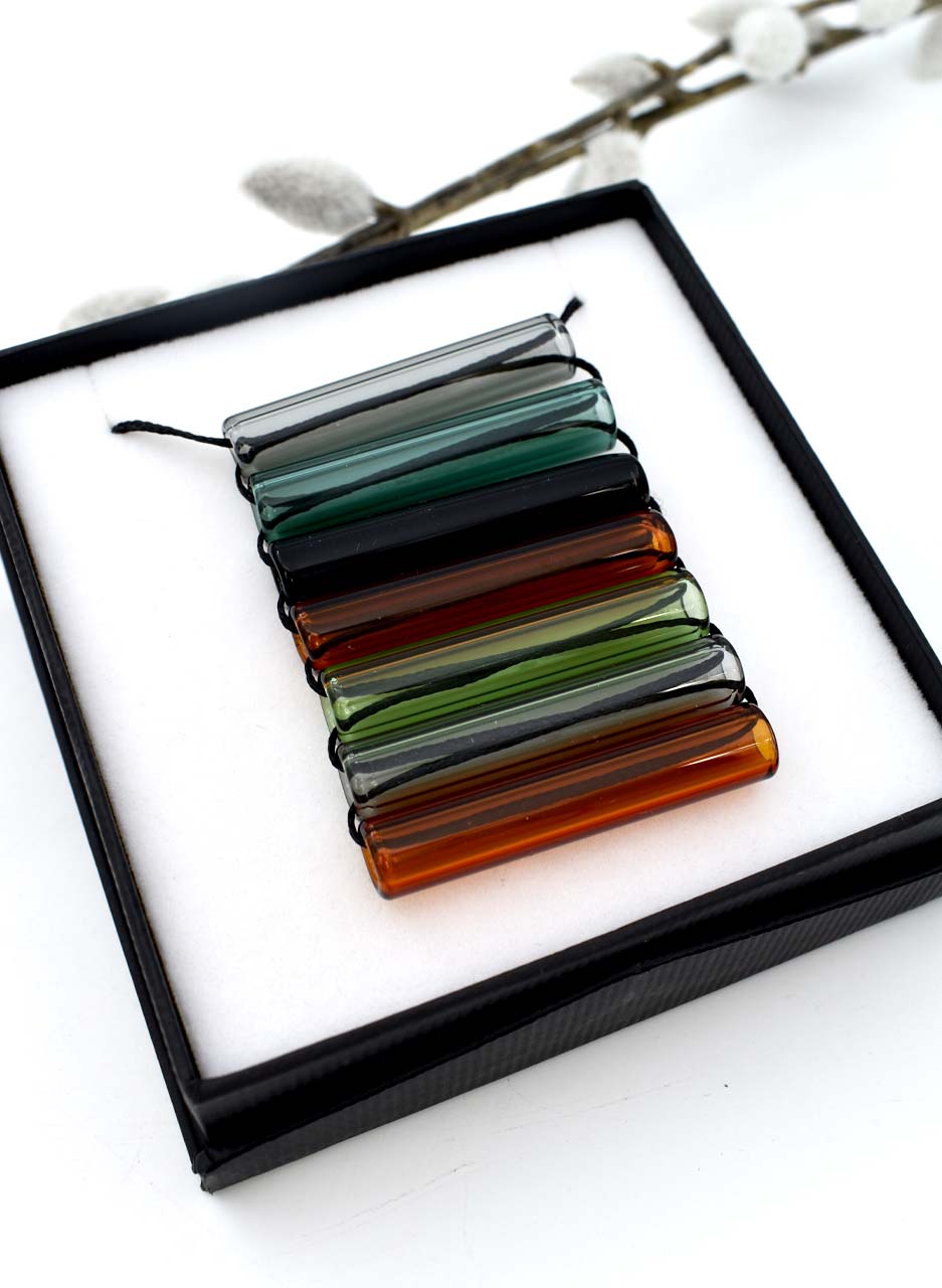 Stacked Glass Pendant Necklance - Isla Osborne - Image 3