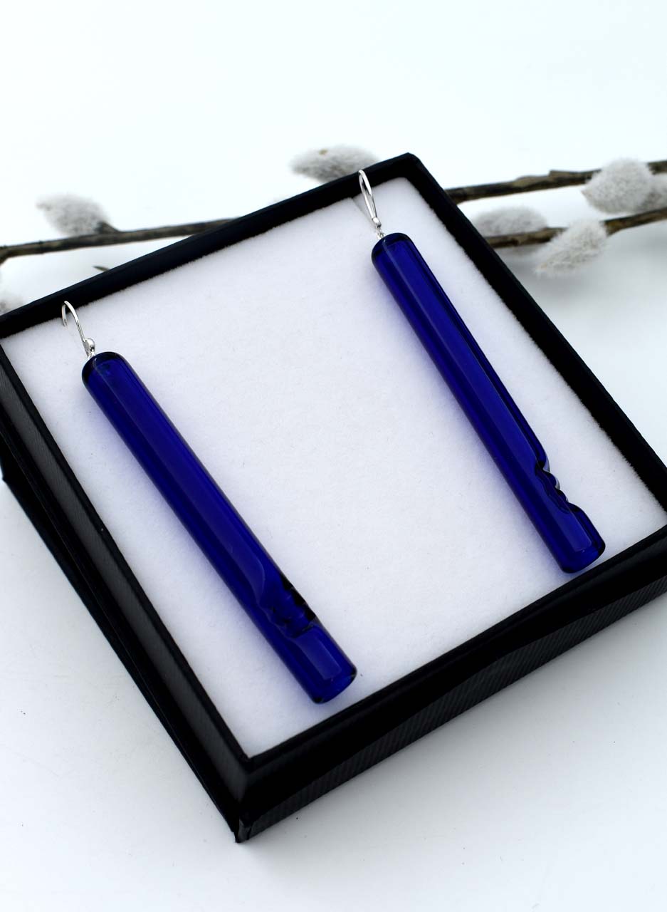 Toru Cobalt Blue Earrings - Isla Osborne - Image 2