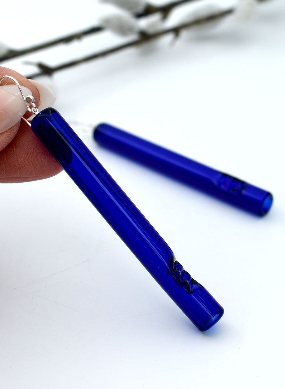 Toru Cobalt Blue Earrings - Isla Osborne