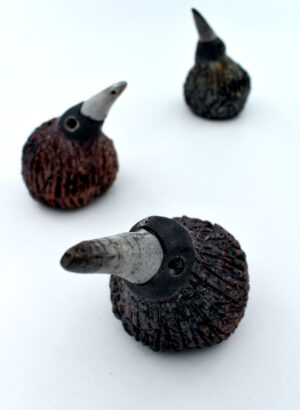 Raku Kiwi (Small) - LJH Pottery