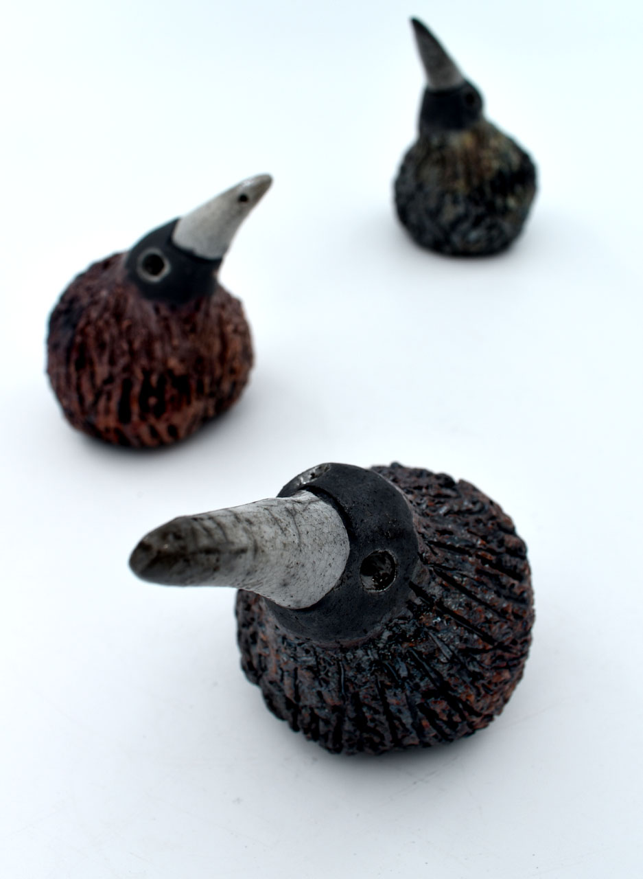 Raku Kiwi (Small) - LJH Pottery