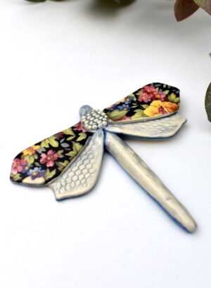 Dragonfly Colourful Flowers - Kirsty Gardiner