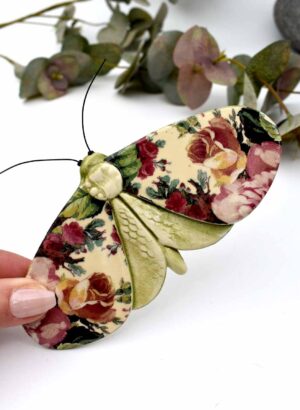 Vintage Roses Moth - Kirsty Gardiner