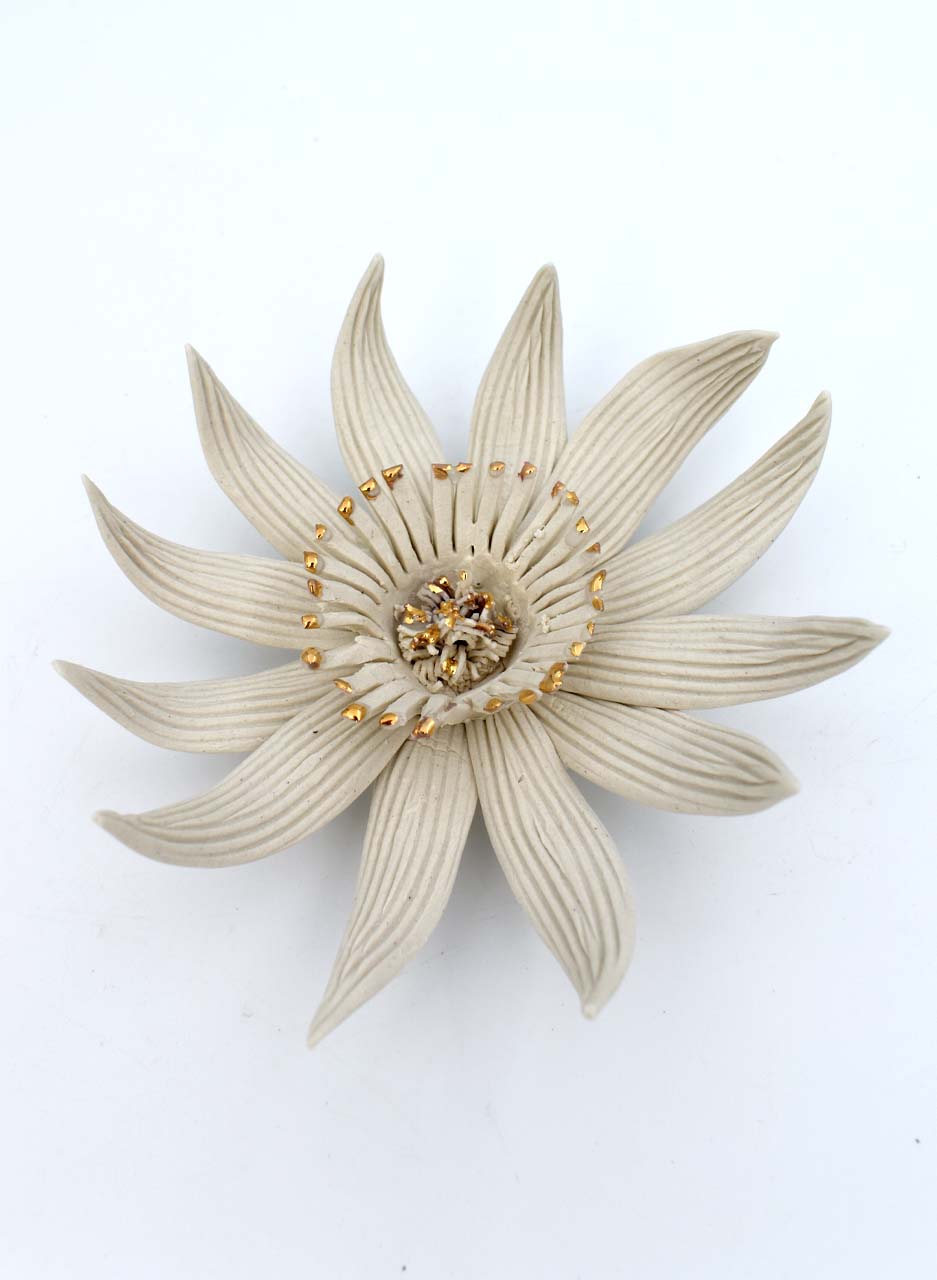 Flower with Gold Lustre - Muddy Fingers - Image 3