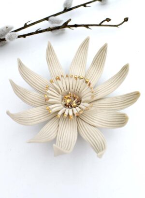 Flower with Gold Lustre - Muddy Fingers