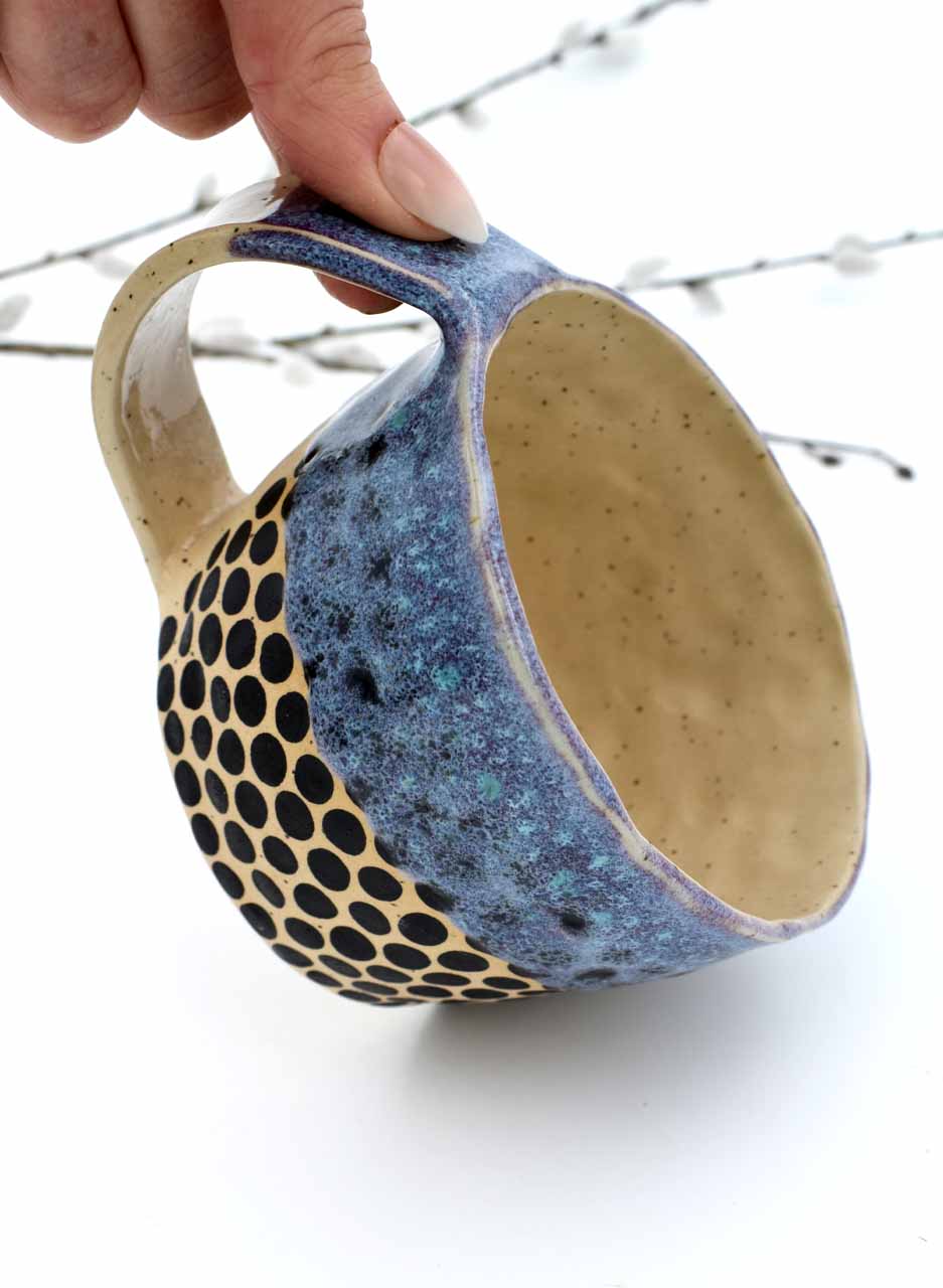 Wisteria Dottie Mug - Mazza Made Ceramics - Image 2