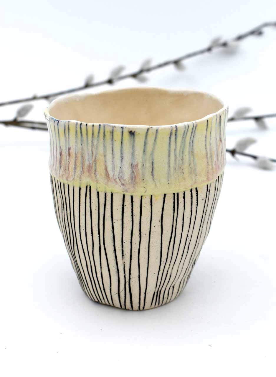 Lemon Edge Tumbler - Mazza Made Ceramics - Image 2