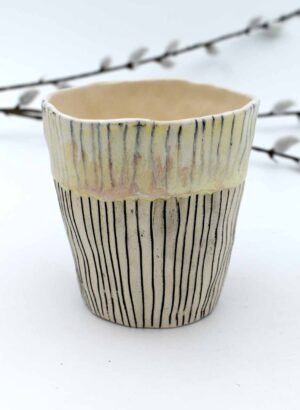 Lemon Edge Tumbler - Mazza Made Ceramics