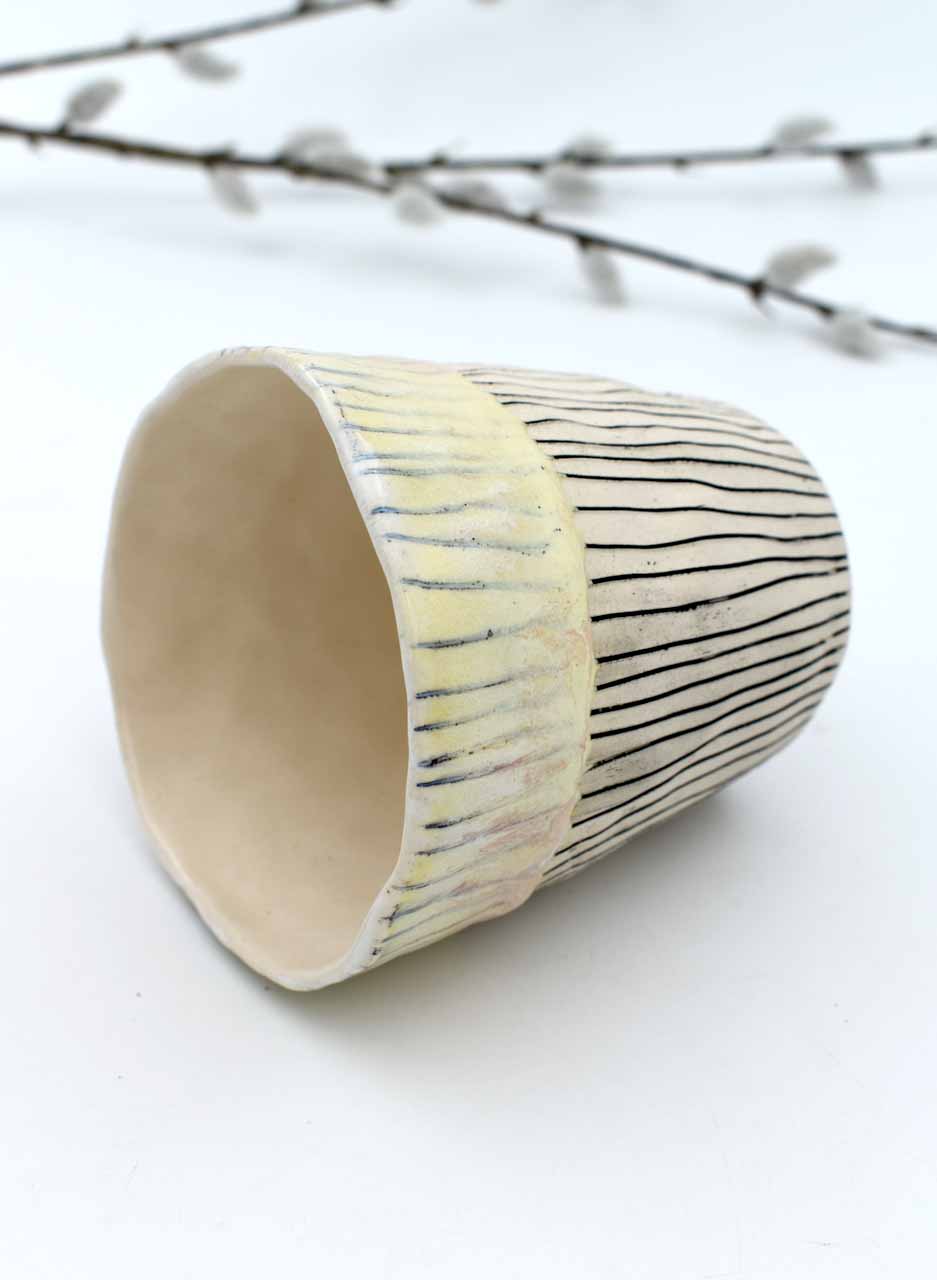 Lemon Edge Tumbler - Mazza Made Ceramics - Image 2