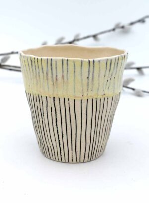 Lemon Edge Tumbler - Mazza Made Ceramics