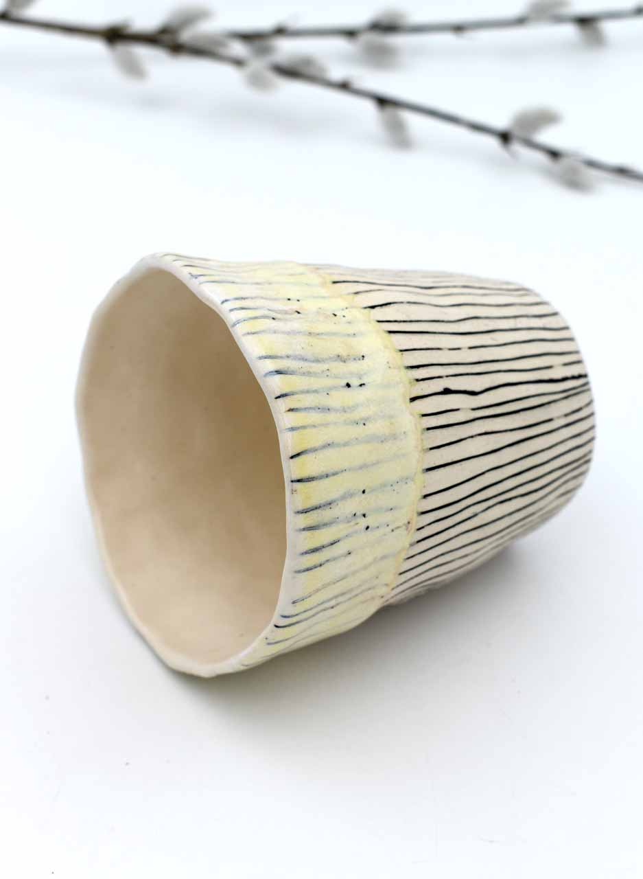 Lemon Edge Tumbler - Mazza Made Ceramics - Image 2