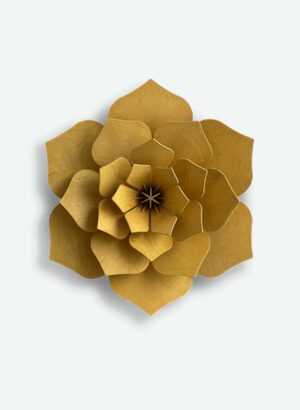 Birch Plywood Flower (Honey Yellow 15cm) flat-pack kit