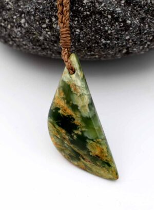 Marsden Flower Pounamu Drop - Amber Dawn