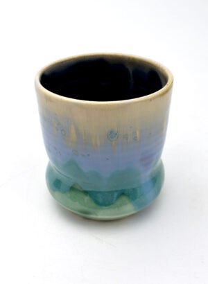 Blue/Green Tumbler - Ish ceramic Studio