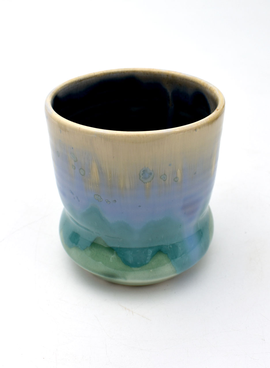 Blue/Green Tumbler - Ish ceramic Studio