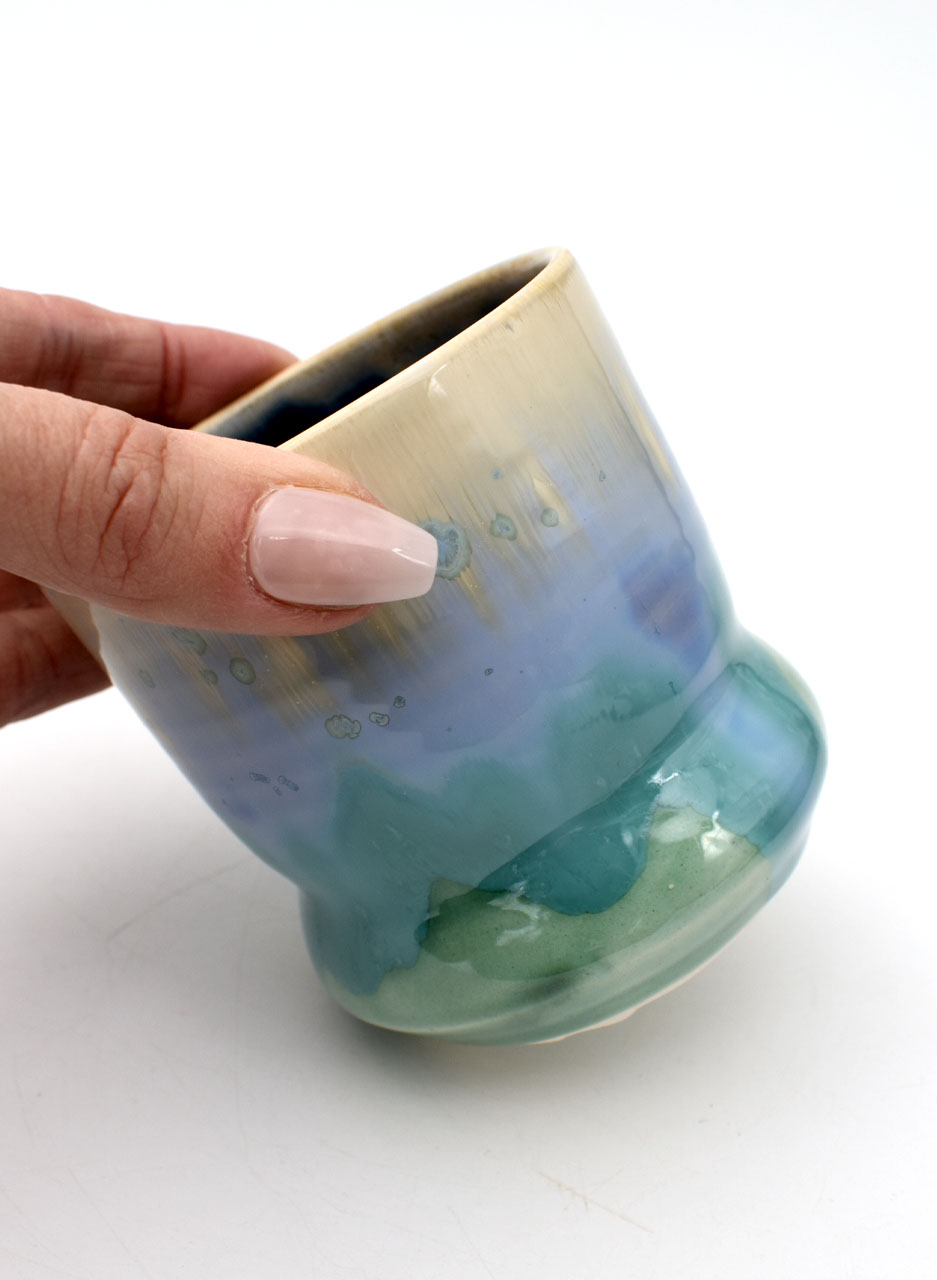 Blue/Green Tumbler - Ish ceramic Studio - Image 2